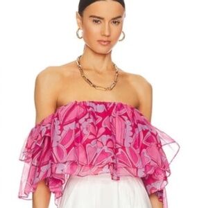 Show Me Your Mumu x REVOLVE Rossella Ruffle Top